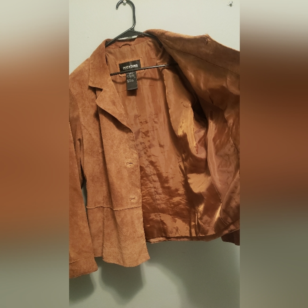 Brandon Thomas brown suede jacket - Picture 2 of 4